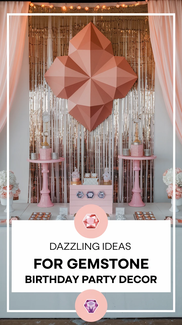 Dazzling Ideas for Gemstone Birthday Party Decor