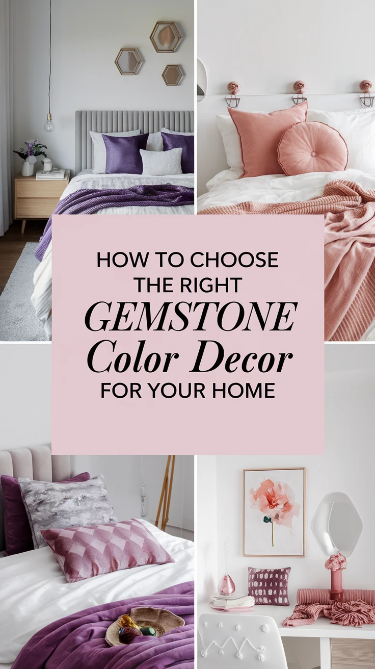 How to Choose the Right Gemstone Color Decor for Your Home