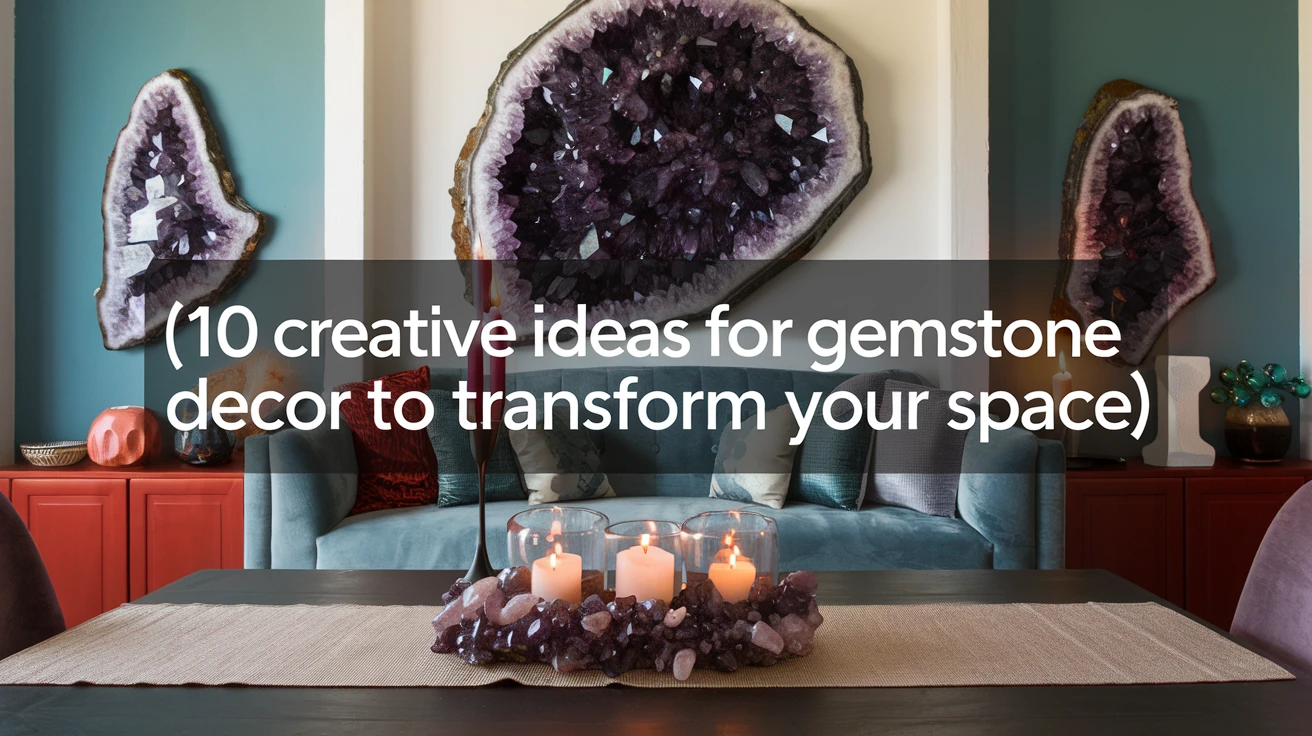 10 Creative Ideas for Gemstone Decor to Transform Your Space