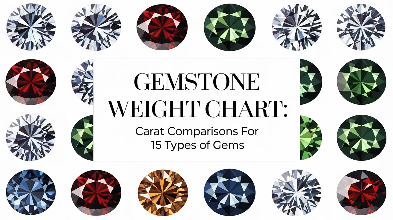 Gemstone Weight Chart: Carat Comparisons for 15 Types of Gems