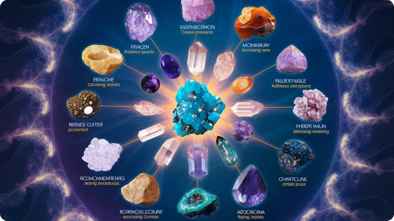 Healing Gemstone Chart: 12 Crystals and Their Spiritual Benefits
