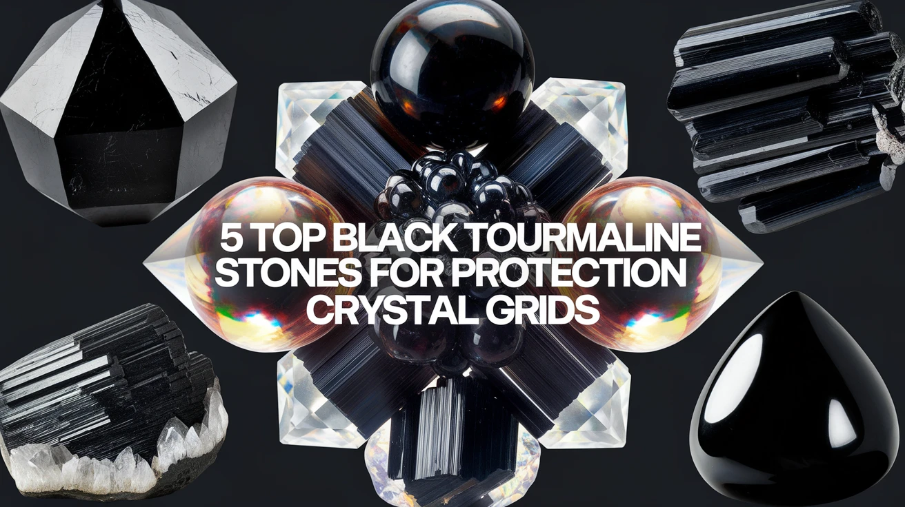 5 Top Black Tourmaline Stones for Protection Crystal Grids