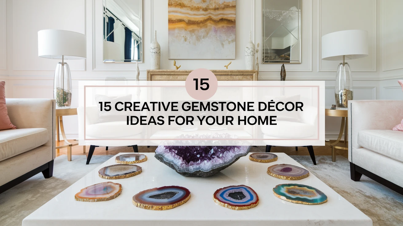 15 Creative Gemstone Décor Ideas for Your Home