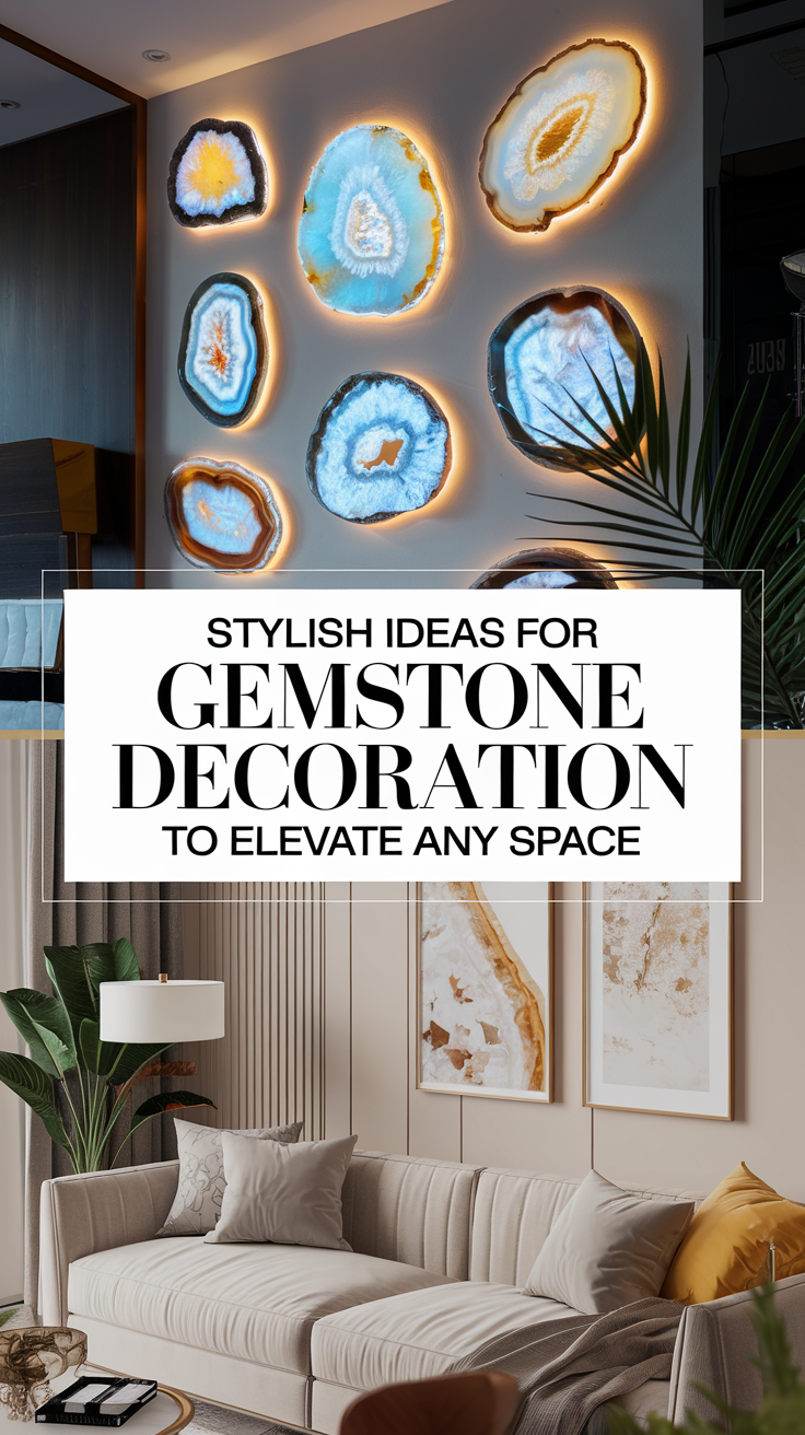 Stylish Ideas for Gemstone Decoration to Elevate Any Space