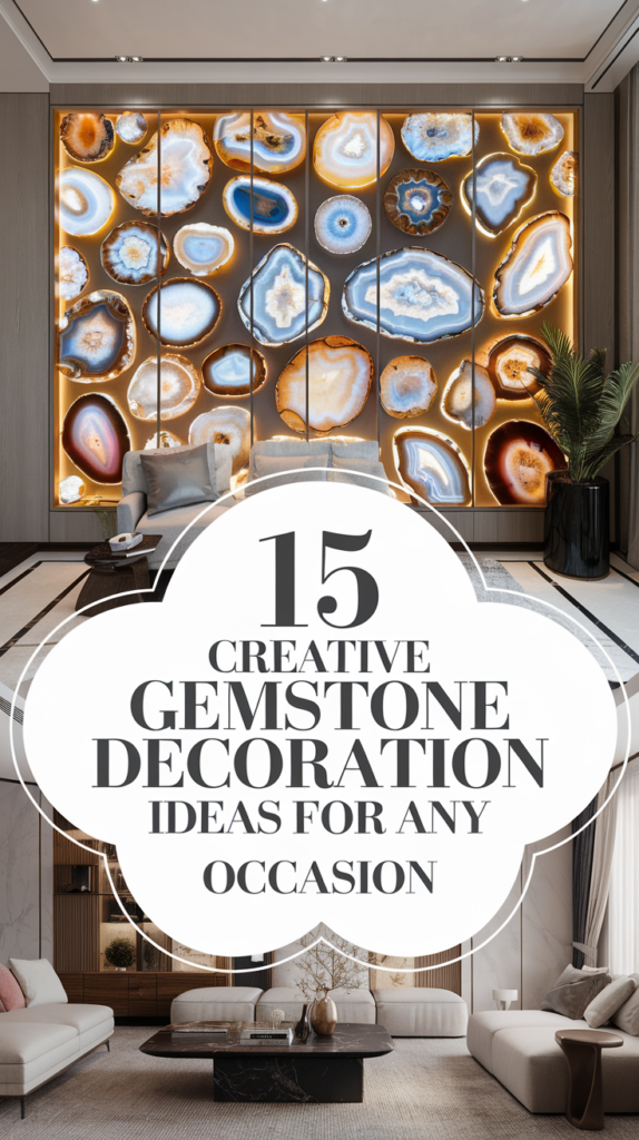15 Creative Gemstone Decoration Ideas for Any Occasion