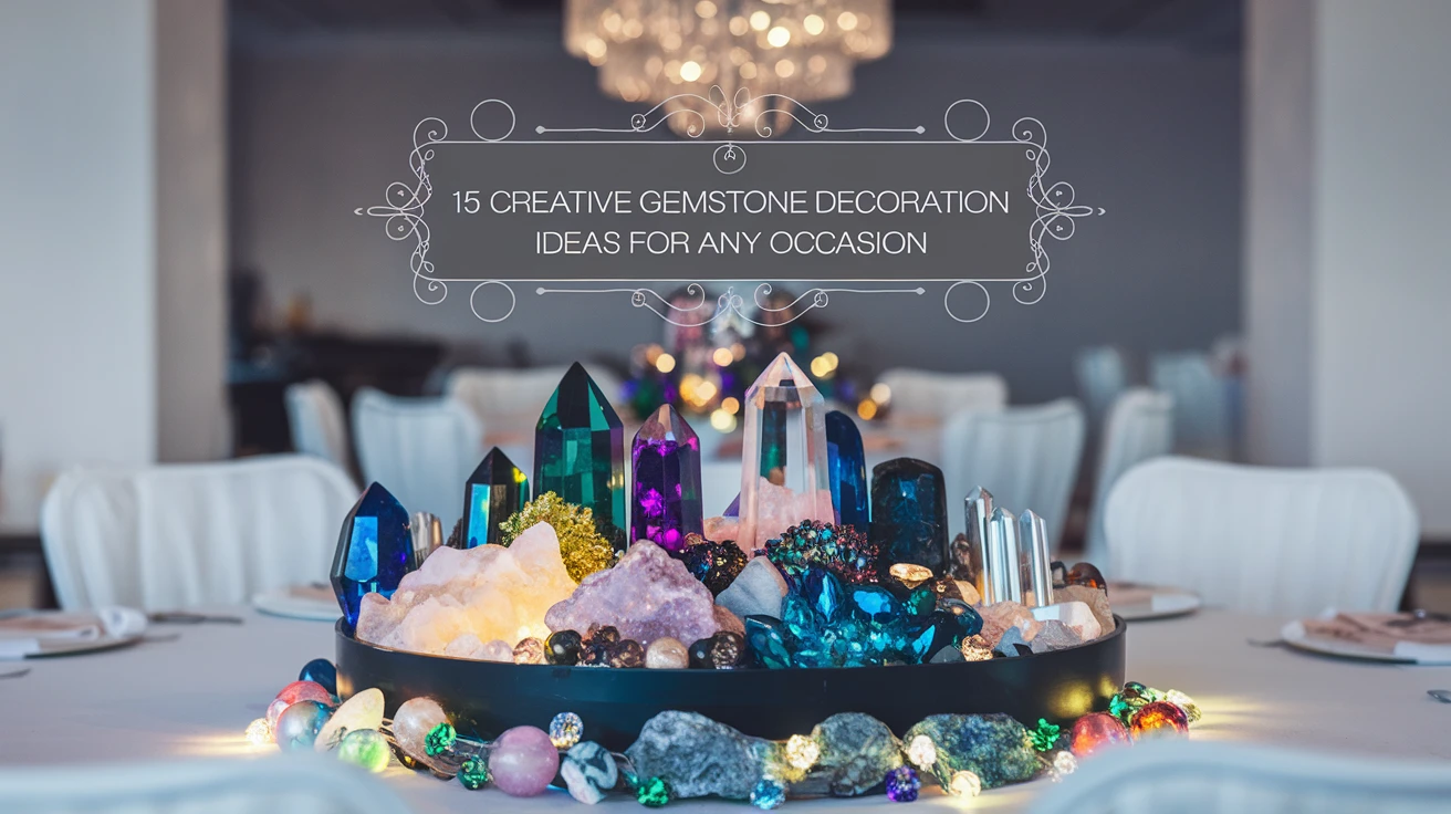 15 Creative Gemstone Decoration Ideas for Any Occasion