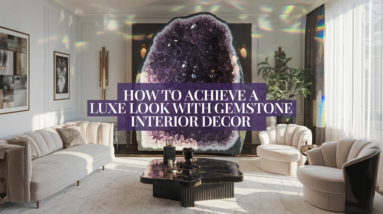How to Achieve a Luxe Look with Gemstone Interior Decor