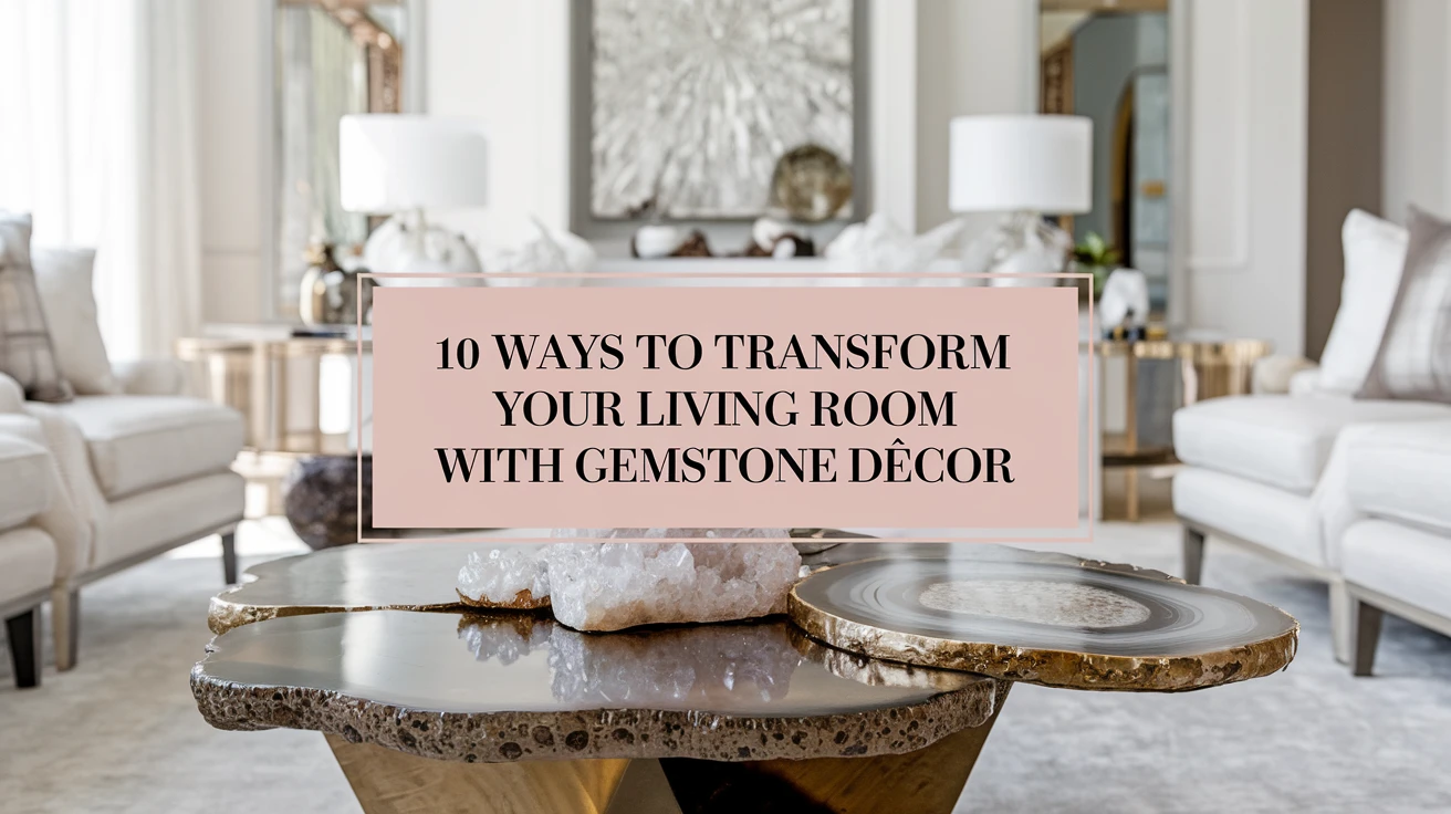 10 Ways to Transform Your Living Room with Gemstone Décor