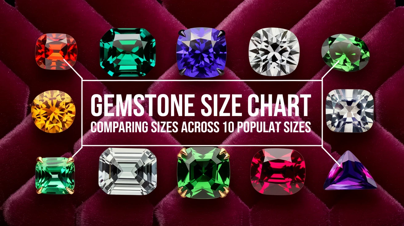 Gemstone Size Chart: Comparing Sizes Across 10 Popular Stones