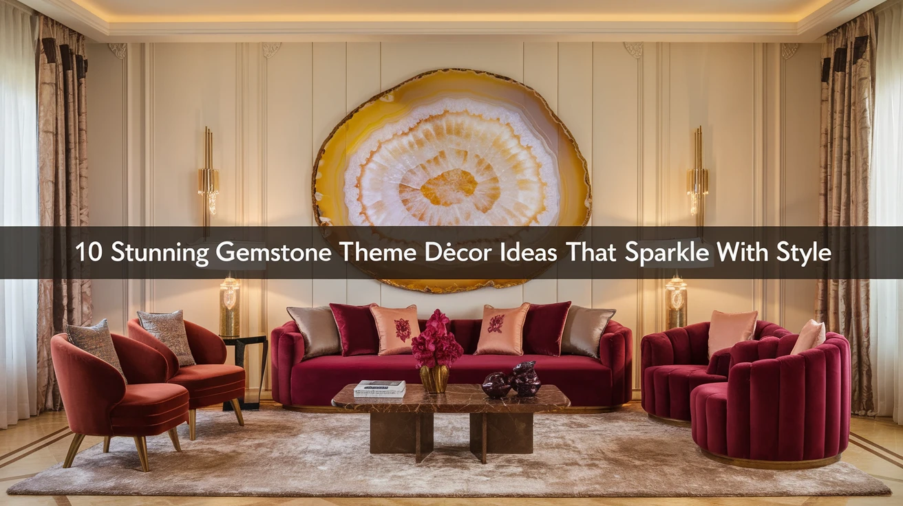 10 Stunning Gemstone Theme Décor Ideas That Sparkle with Style