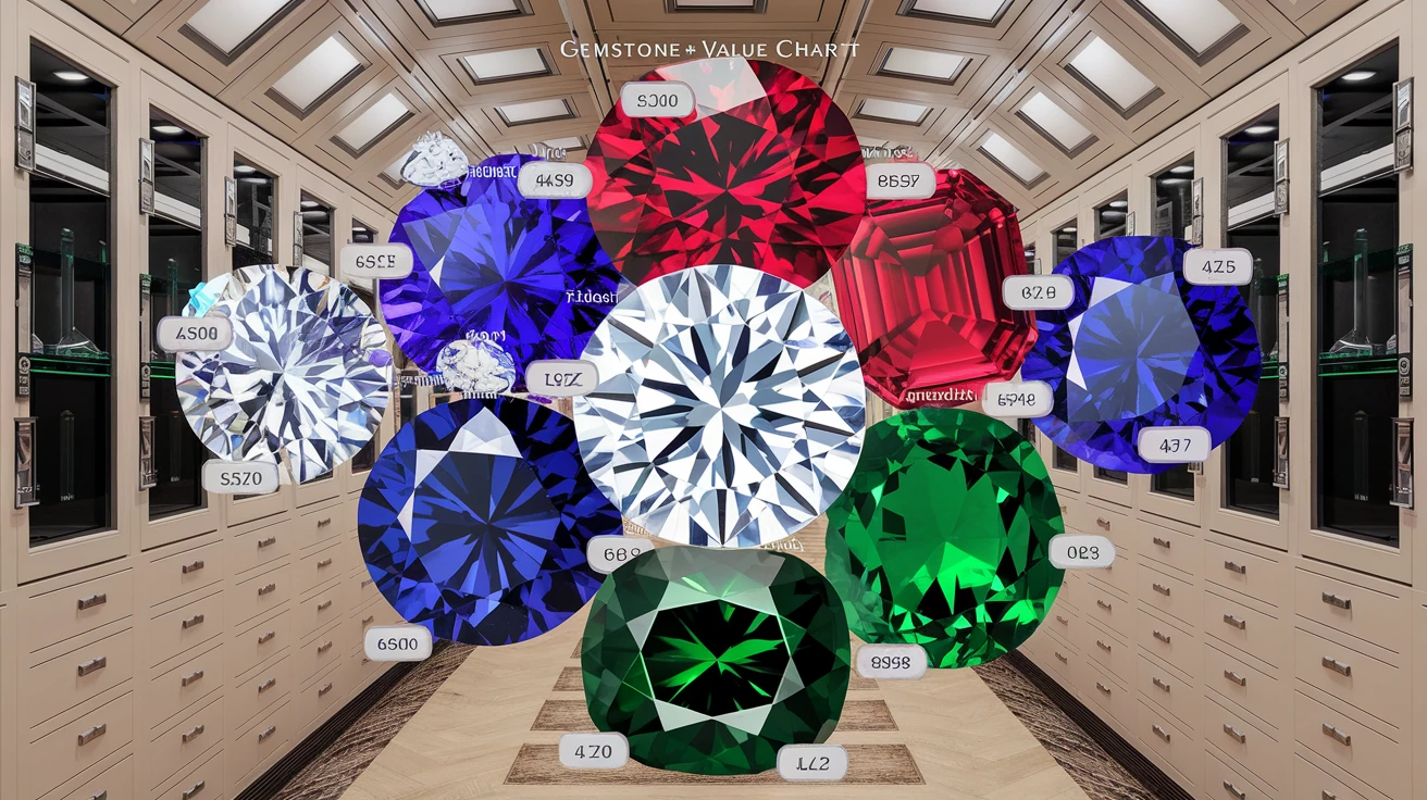 Gemstone Value Chart: Understanding the Worth of 10 Popular Stones