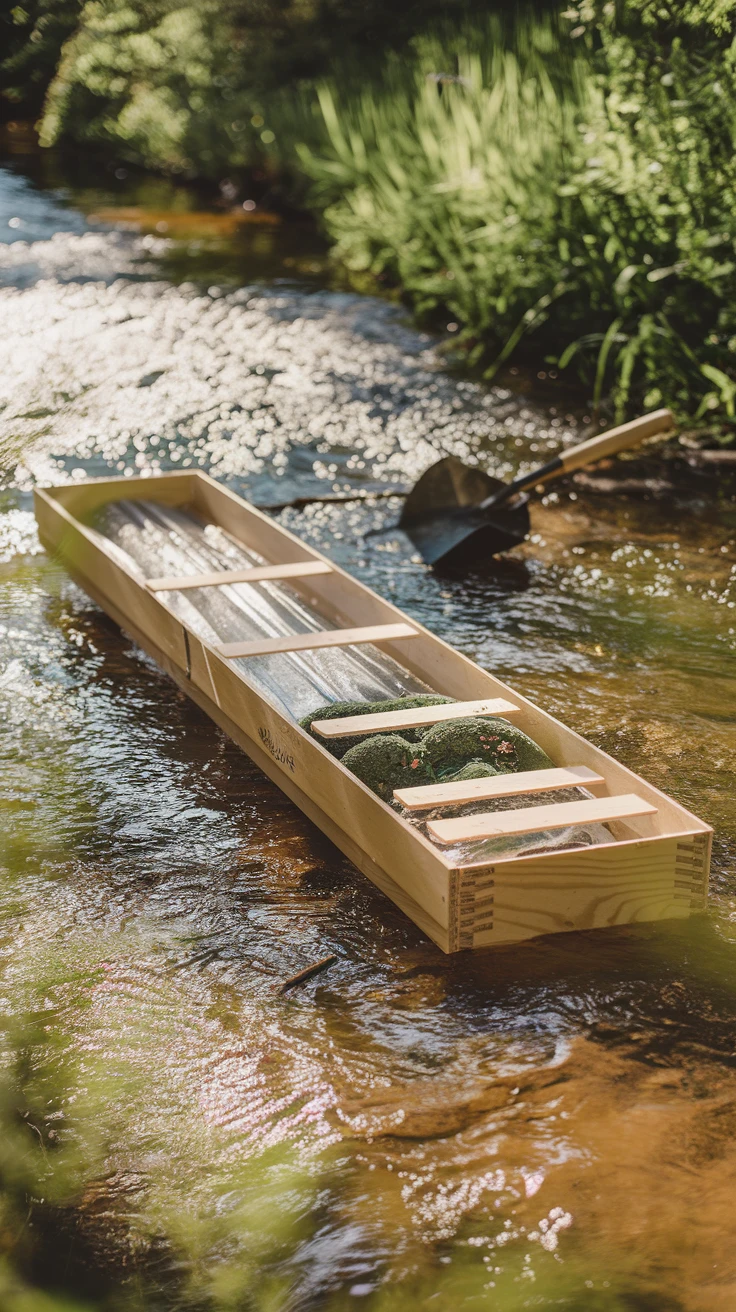 2. DIY Sluice Box for Efficient Prospecting