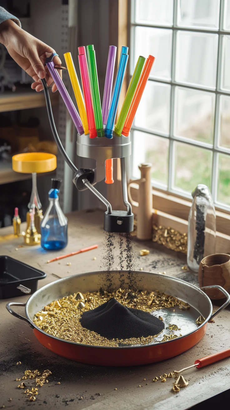7. DIY Black Sand Magnet Separator