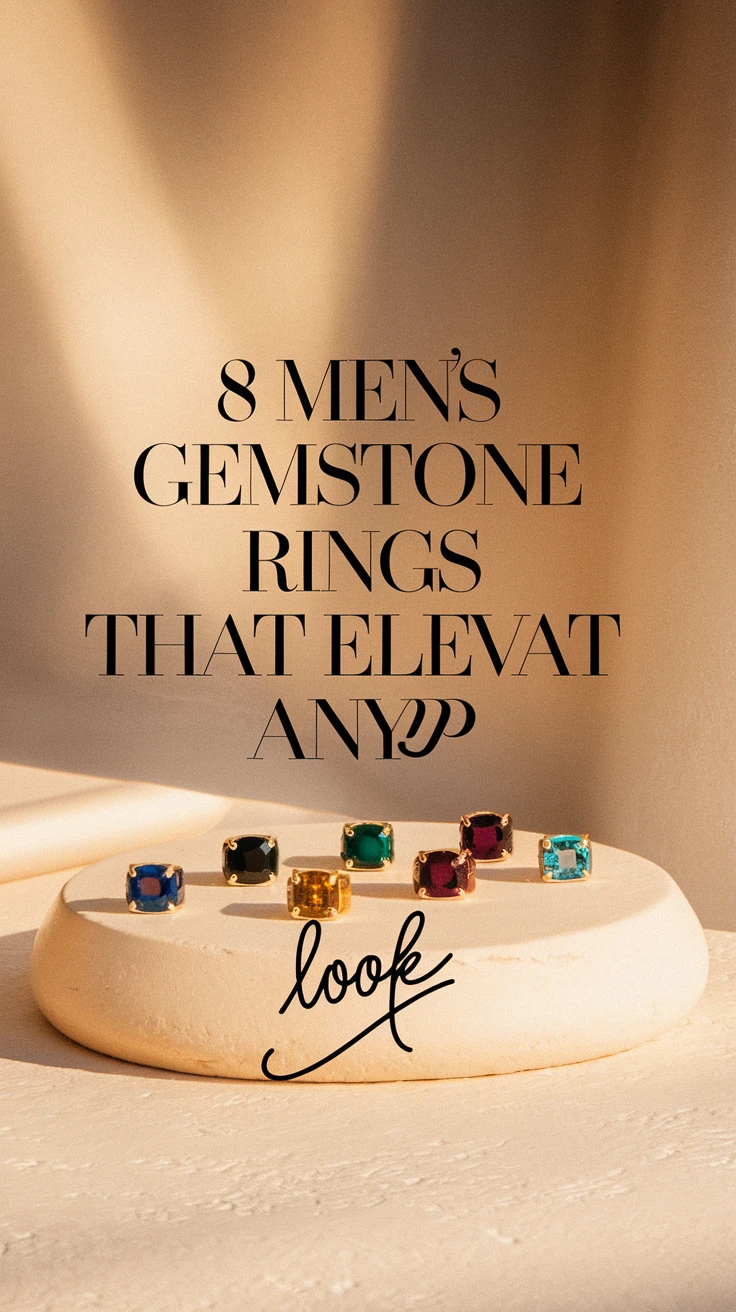 8 Mens Gemstone Rings That Elevate Any Look