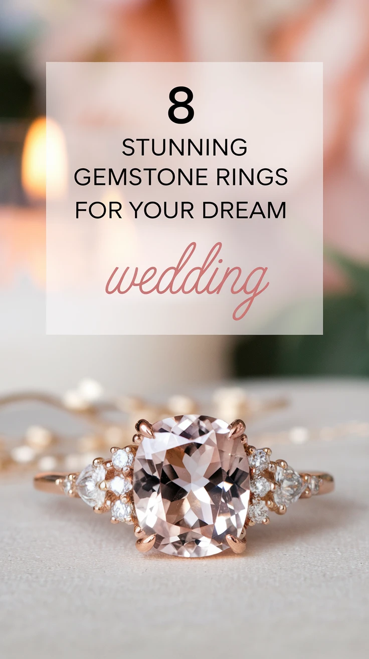 8 Stunning Gemstone Rings for Your Dream Wedding