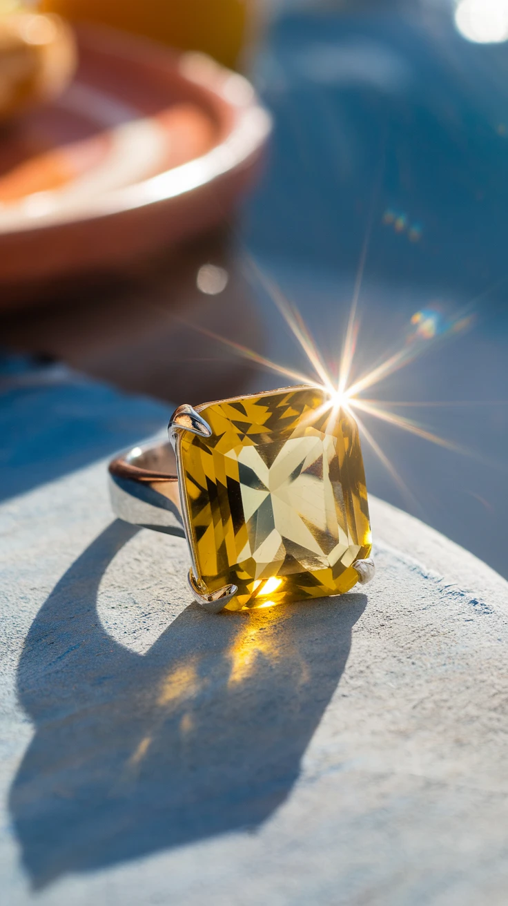 Dapper Citrine Charm