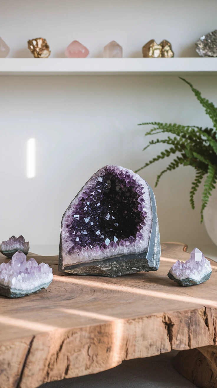 Displaying Raw Gemstones Rocks in Your Home