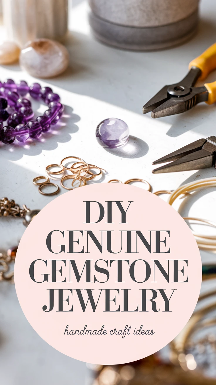 DIY Genuine Gemstone Jewelry - Handmade Craft Ideas