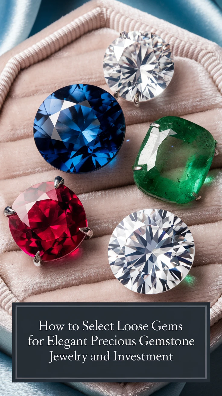 How to Select Loose Gems for Elegant Precious Gemstone Jewelry and Investment