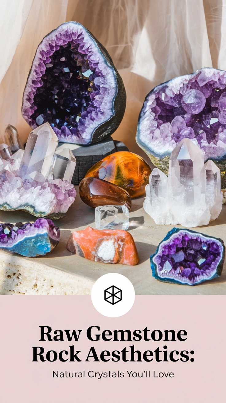 Raw Gemstone Rock Aesthetics: Natural Crystals You’ll Love