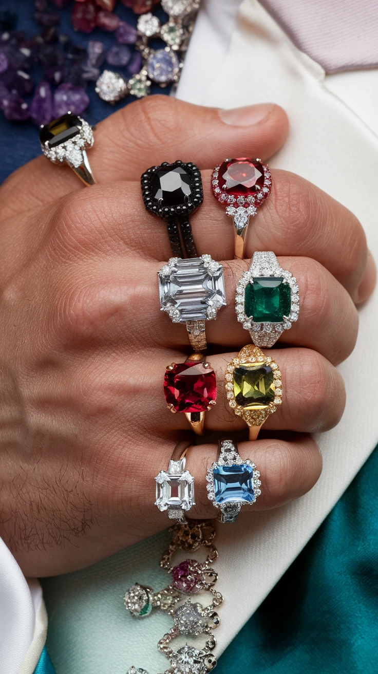 The Allure of Men's Gemstone Rings