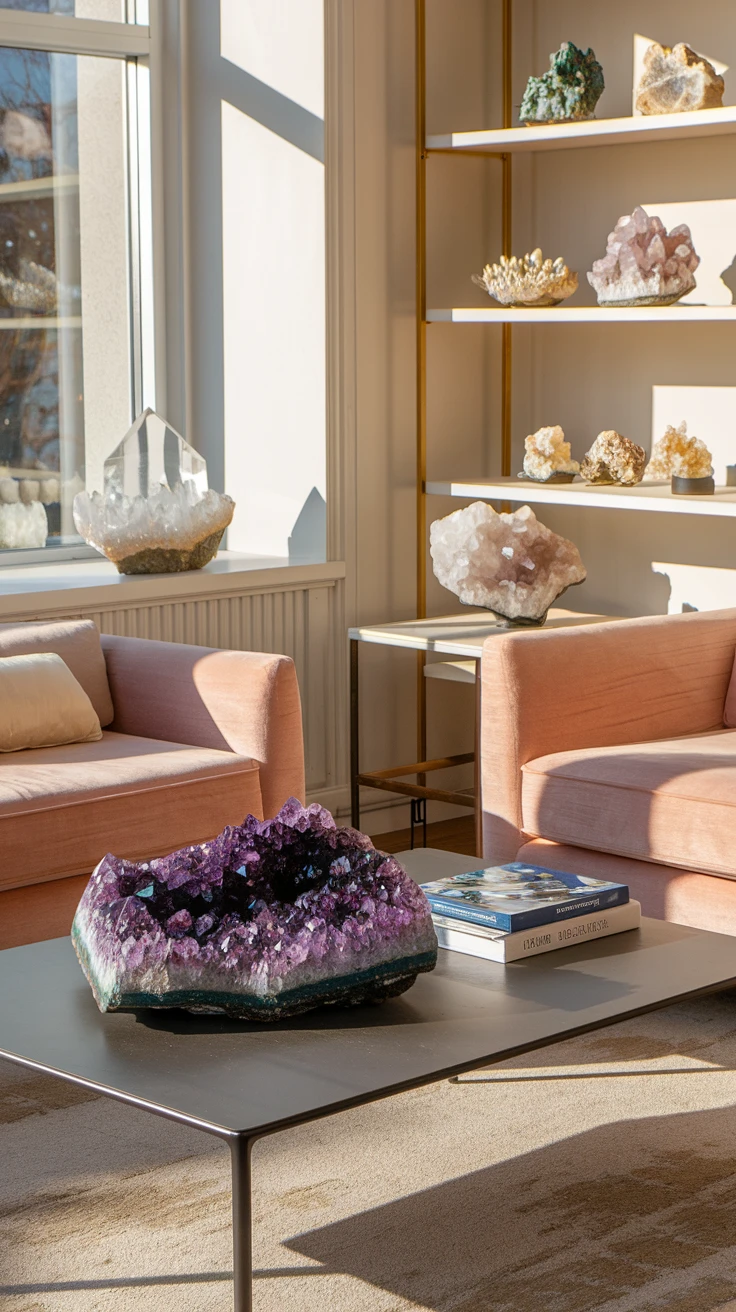 1. Crystal Clusters as Statement Pieces