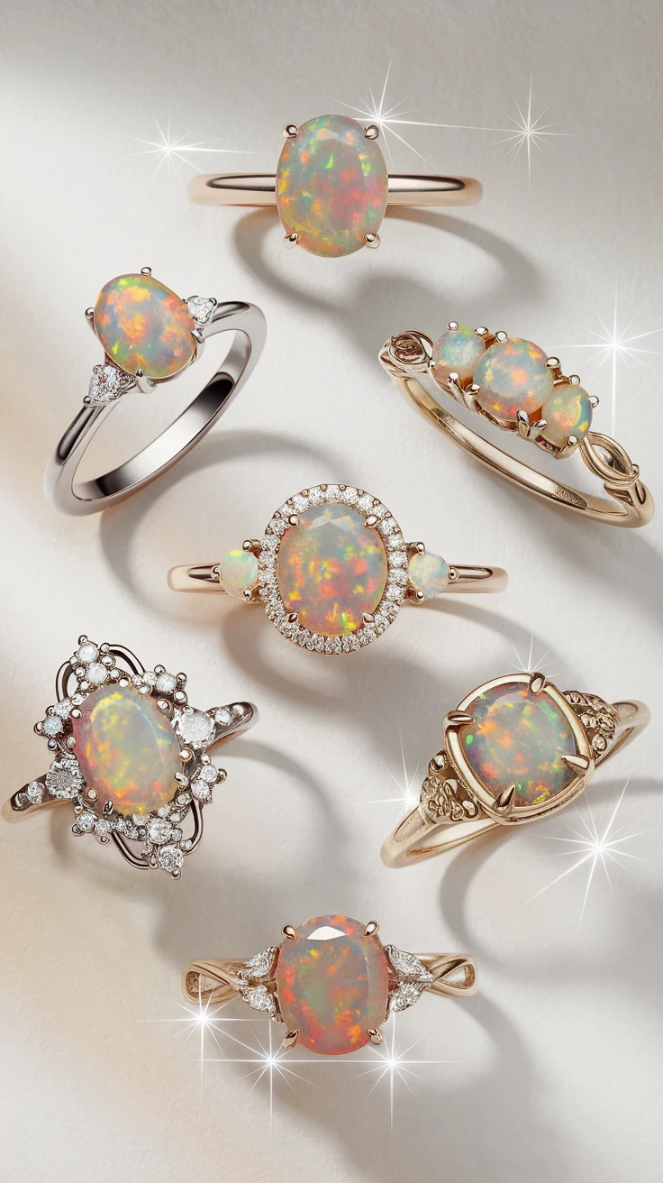 1. Fire Opal Rings: Captivating Elegance