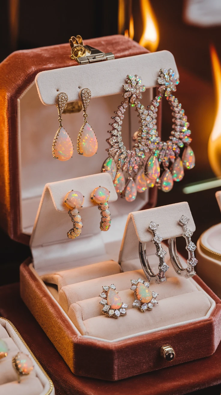 2. Fiery Earrings: Statement Pieces That Dazzle