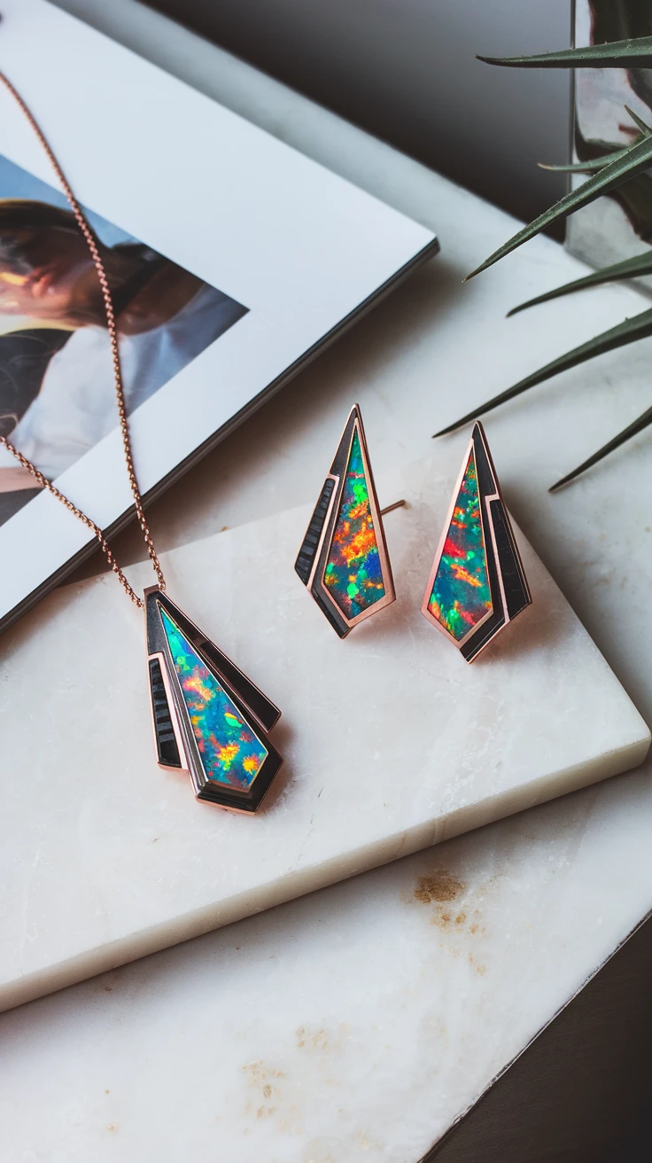 2. Modern Opal Chic Set: For the Trendsetter