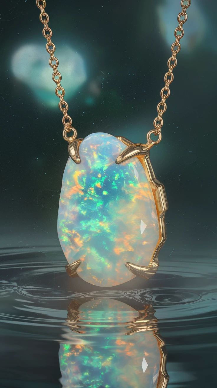 2. Opal Necklaces