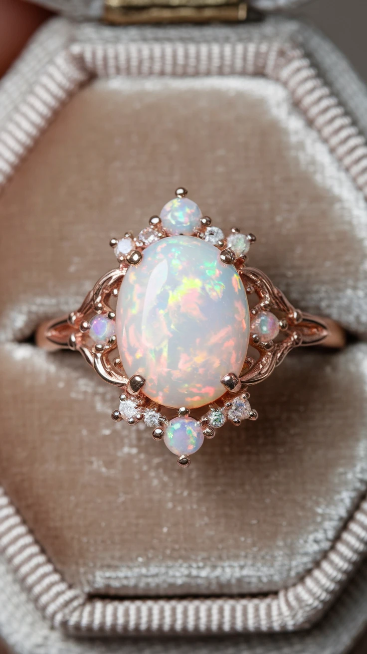 2. Stunning Opal Rings