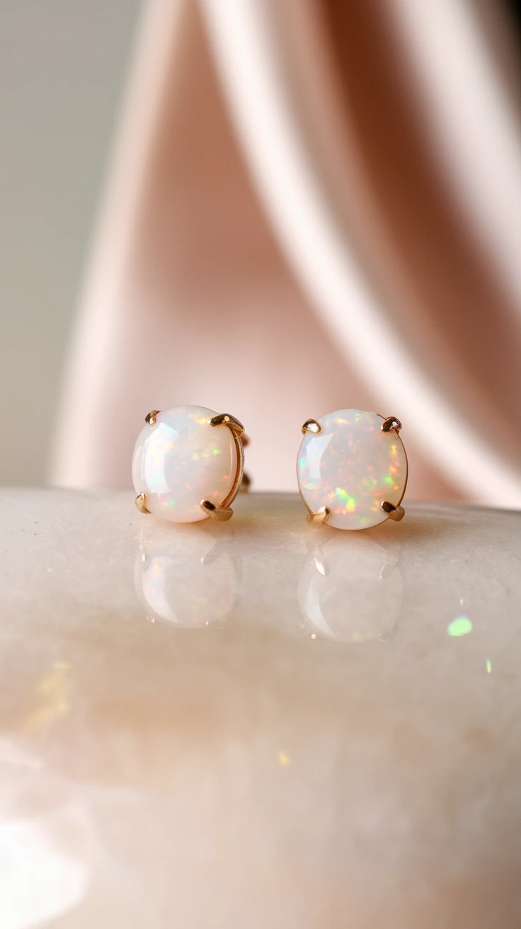 3. Pink Opal Earrings: Frames of Subtle Radiance