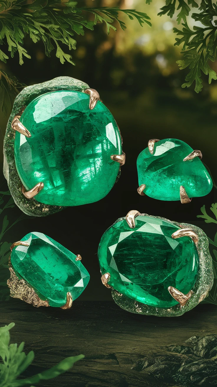 3. Raw Emerald Jewelry: Green Growth Potential