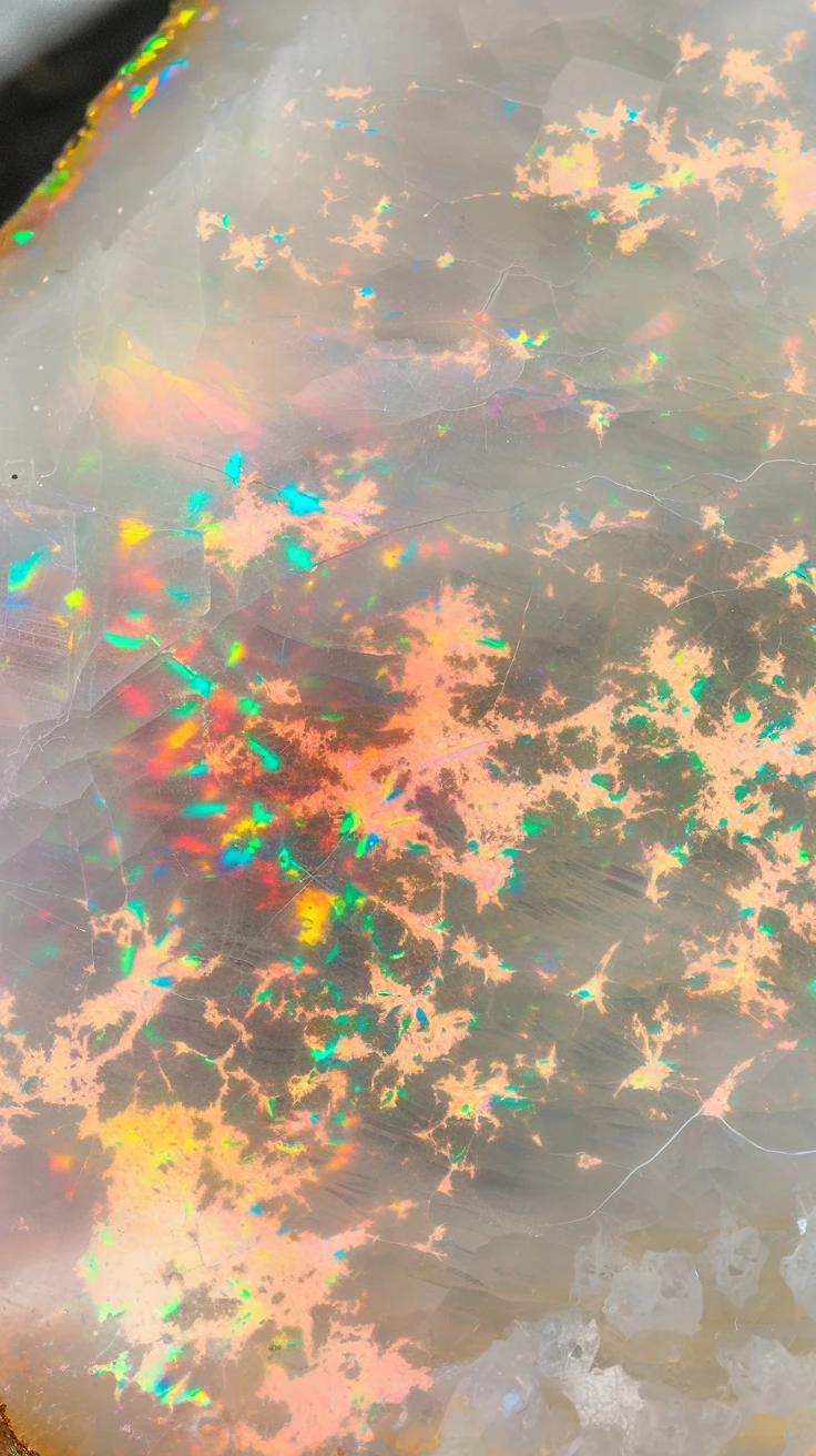 3. White Opal: Nature's Canvas