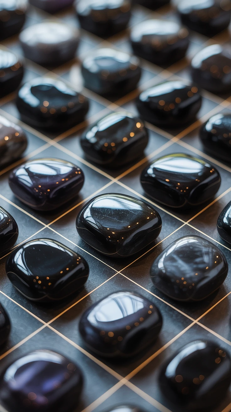 5. Tumbled Black Tourmaline Stones