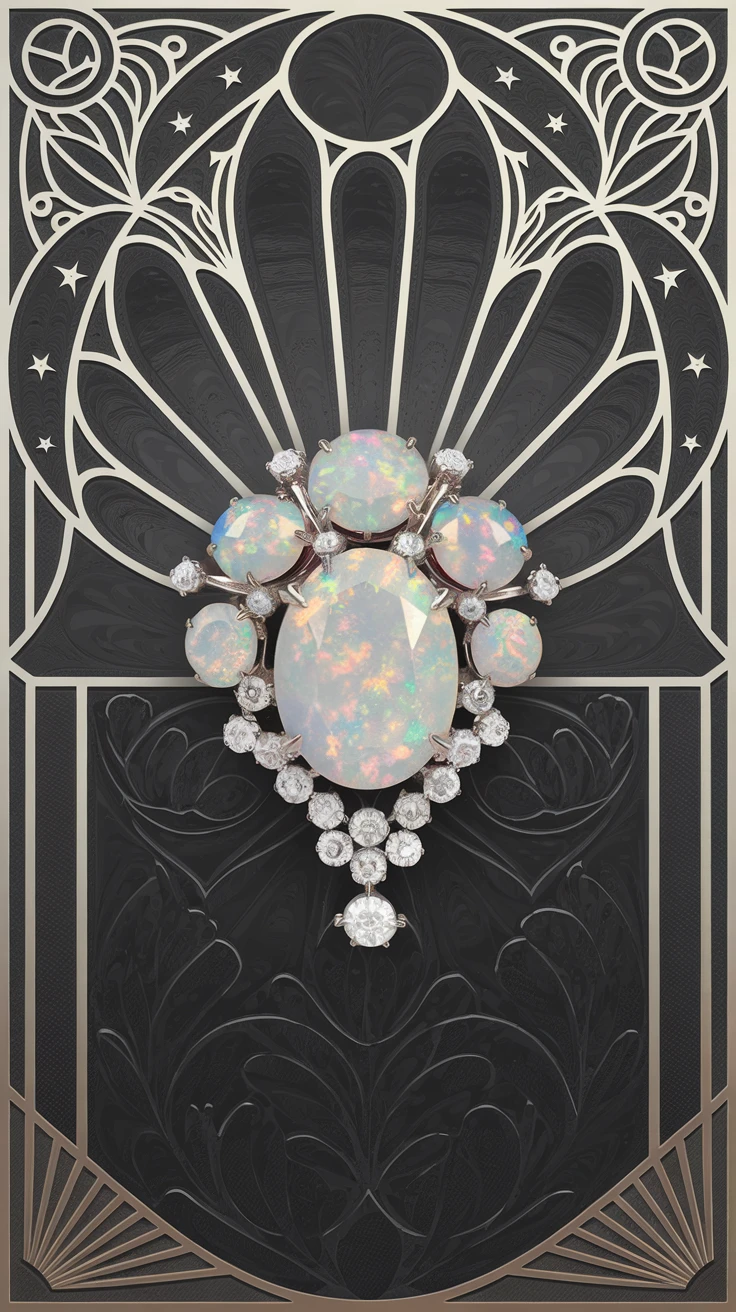 6. Opal Brooches