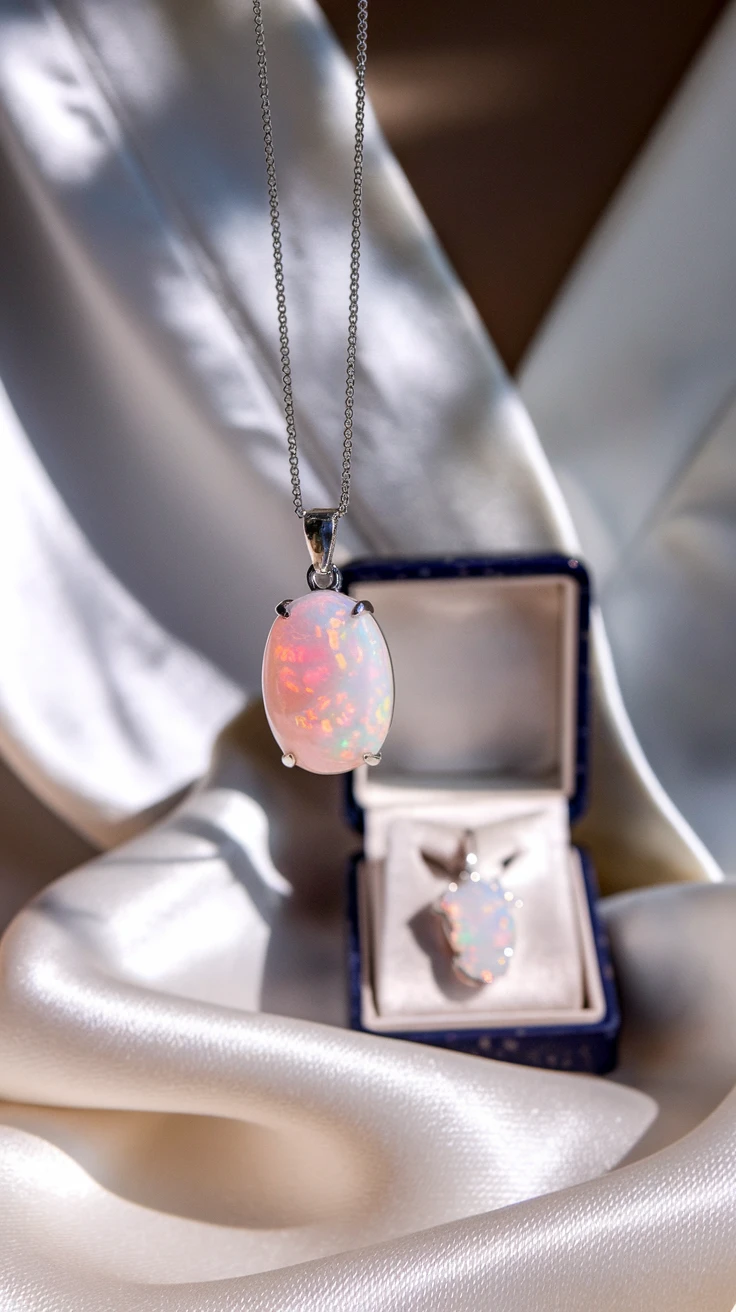 6. Pink Opal Pendants: Personalized Elegance