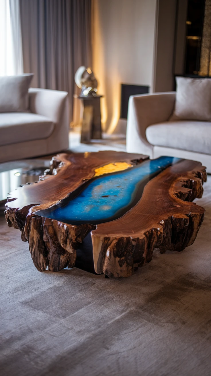 7. Statement Furniture with Gemstone Accents