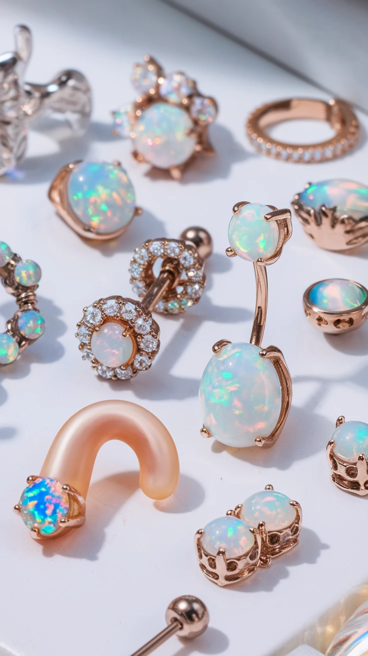 9. Trendy Opal Body Jewelry